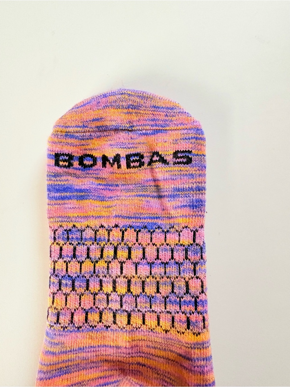 Bombas Women’s Purple Pink No Show Grip Socks Yoga Pilates Size M 10-Pack - Picture 2 of 5
